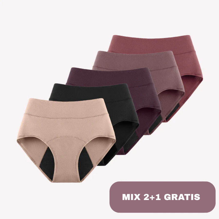 Bragas de soporte pélvico y a prueba de fugas (flujo abundante)