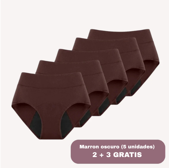 Bragas de soporte pélvico y a prueba de fugas (flujo abundante)
